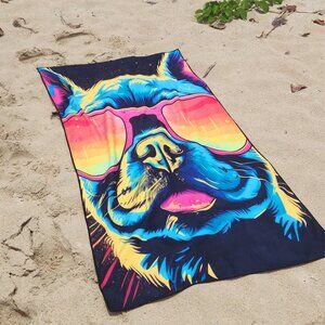 French Bulldog Beach Towel